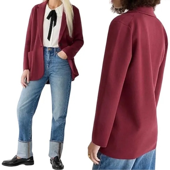 J. CREW Cecile Relaxed Sweater Blazer NWT - Picture 3 of 5